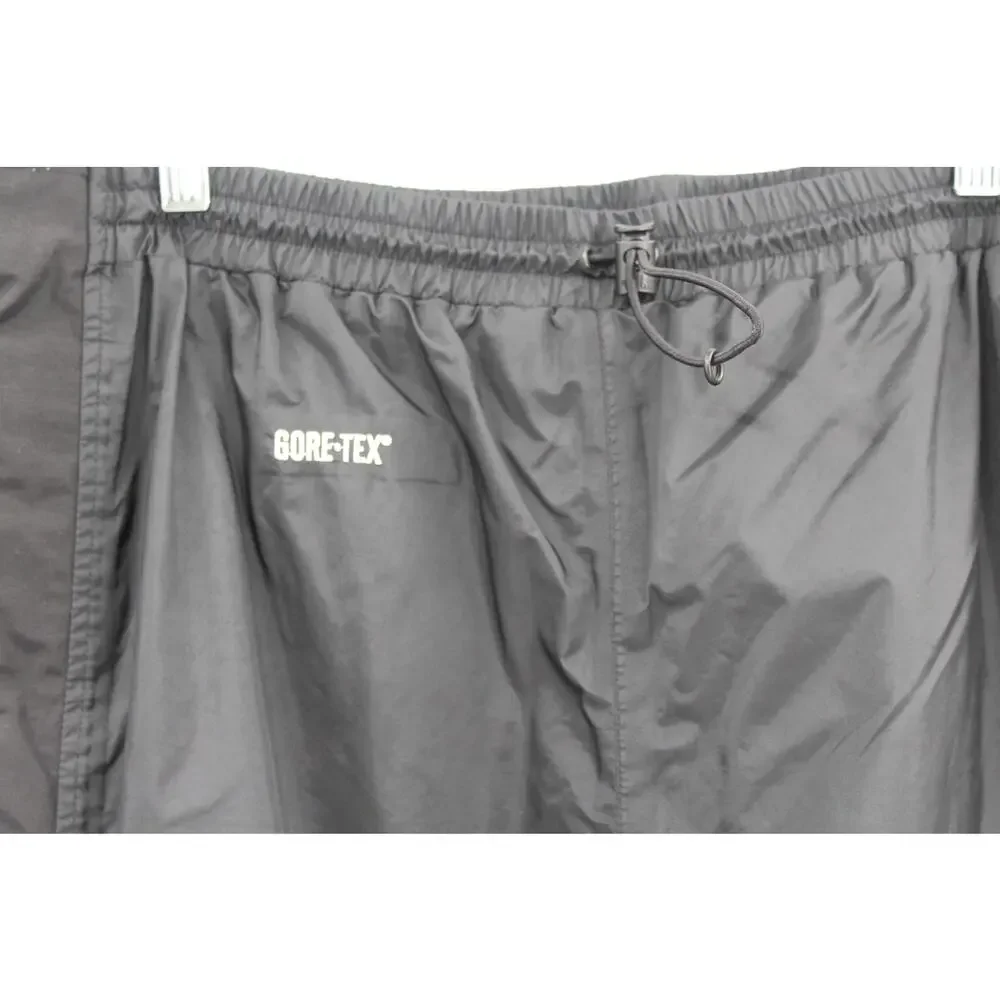 The North Face GORE-TEX Black Elastic Zip Track Pants Stow Pockets Mens XL